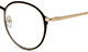 Dioptrické okuliare Goldie - čierno zlatá