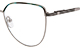 Dioptrické okuliare Foster - striebrno-zelená