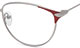 Dioptrické okuliare Magna  - strieborno červená