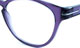 Dioptrické okuliare Oakley Round Off 8017 - transparentná fialová