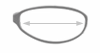 Schéma s priemerom očnice pri dioptrických okuliaroch